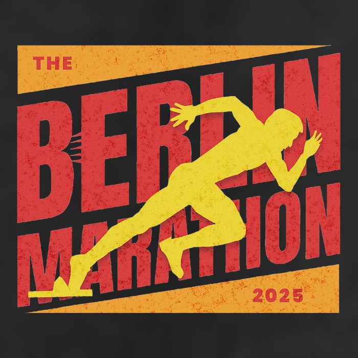 German Marathon 2025 And Berlin Germany Running Marathoner 7 Panel Mesh Trucker Snapback Hat