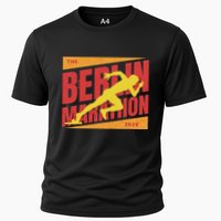 German Marathon 2025 And Berlin Germany Running Marathoner Cooling Performance Crew T-Shirt