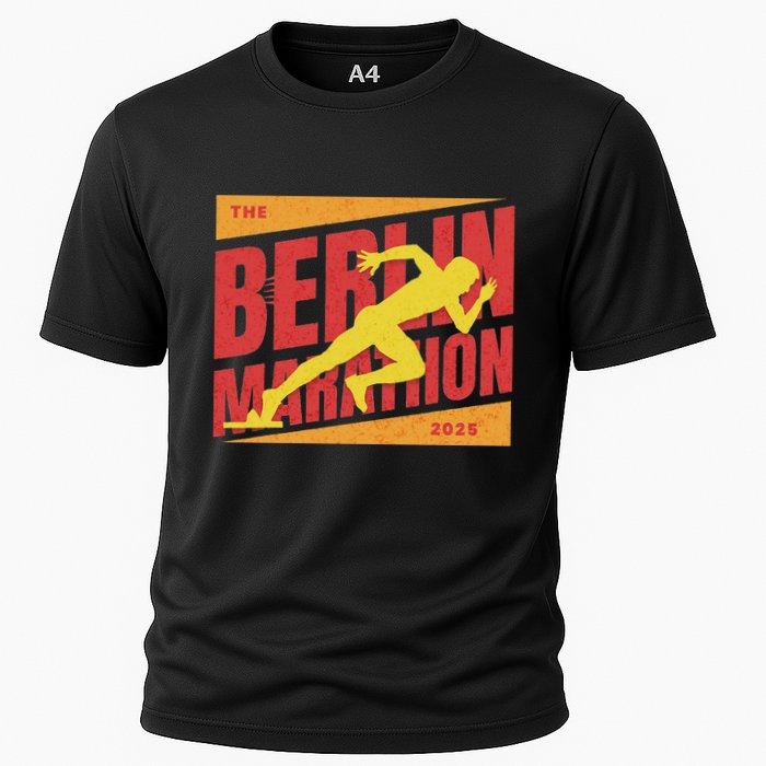 German Marathon 2025 And Berlin Germany Running Marathoner Cooling Performance Crew T-Shirt