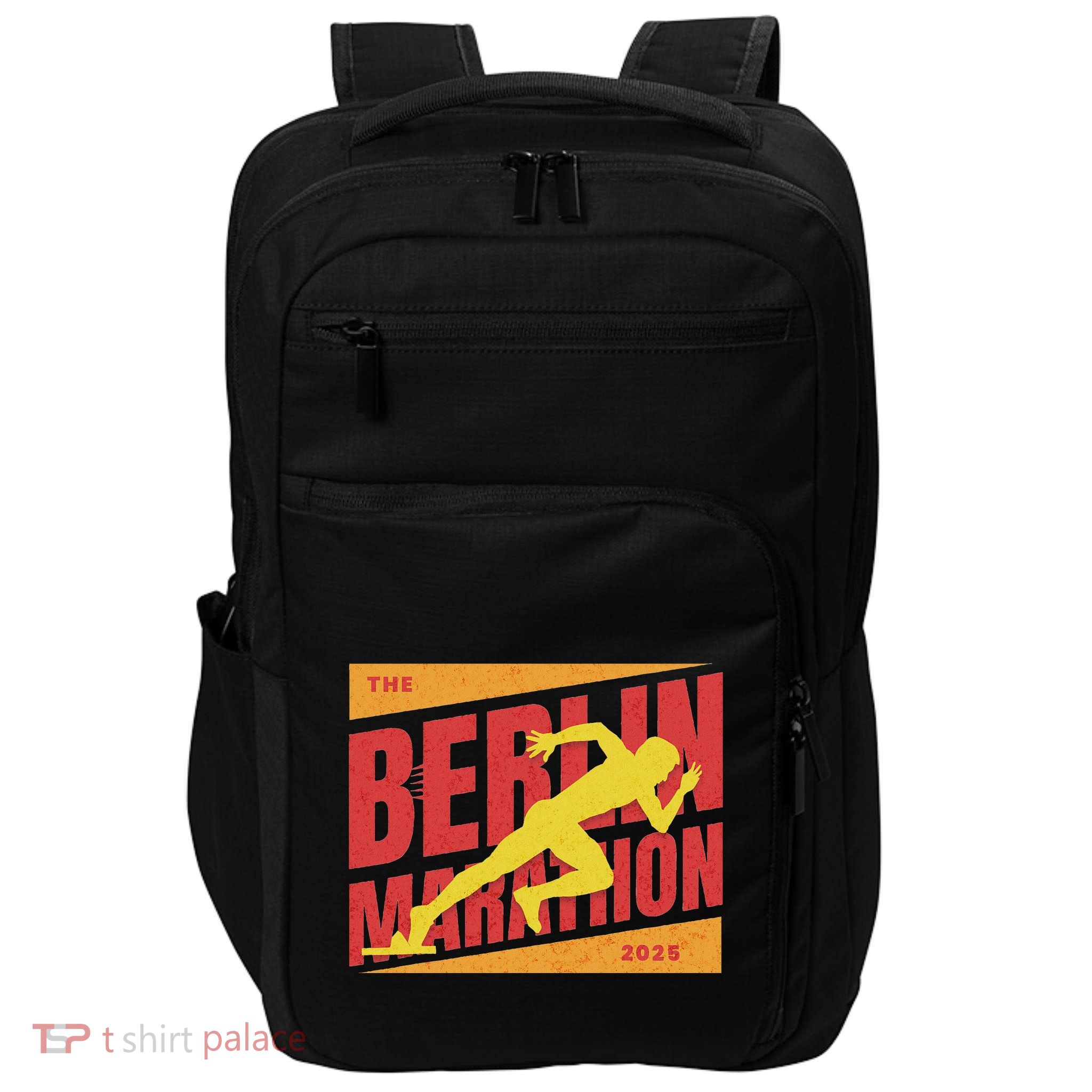German Marathon 2025 And Berlin Germany Running Marathoner Impact Tech Backpack