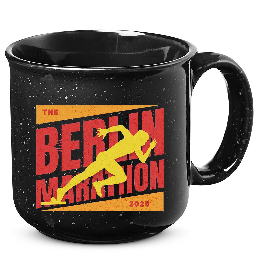 German Marathon 2025 And Berlin Germany Running Marathoner 15oz Campfire Ceramic Mug