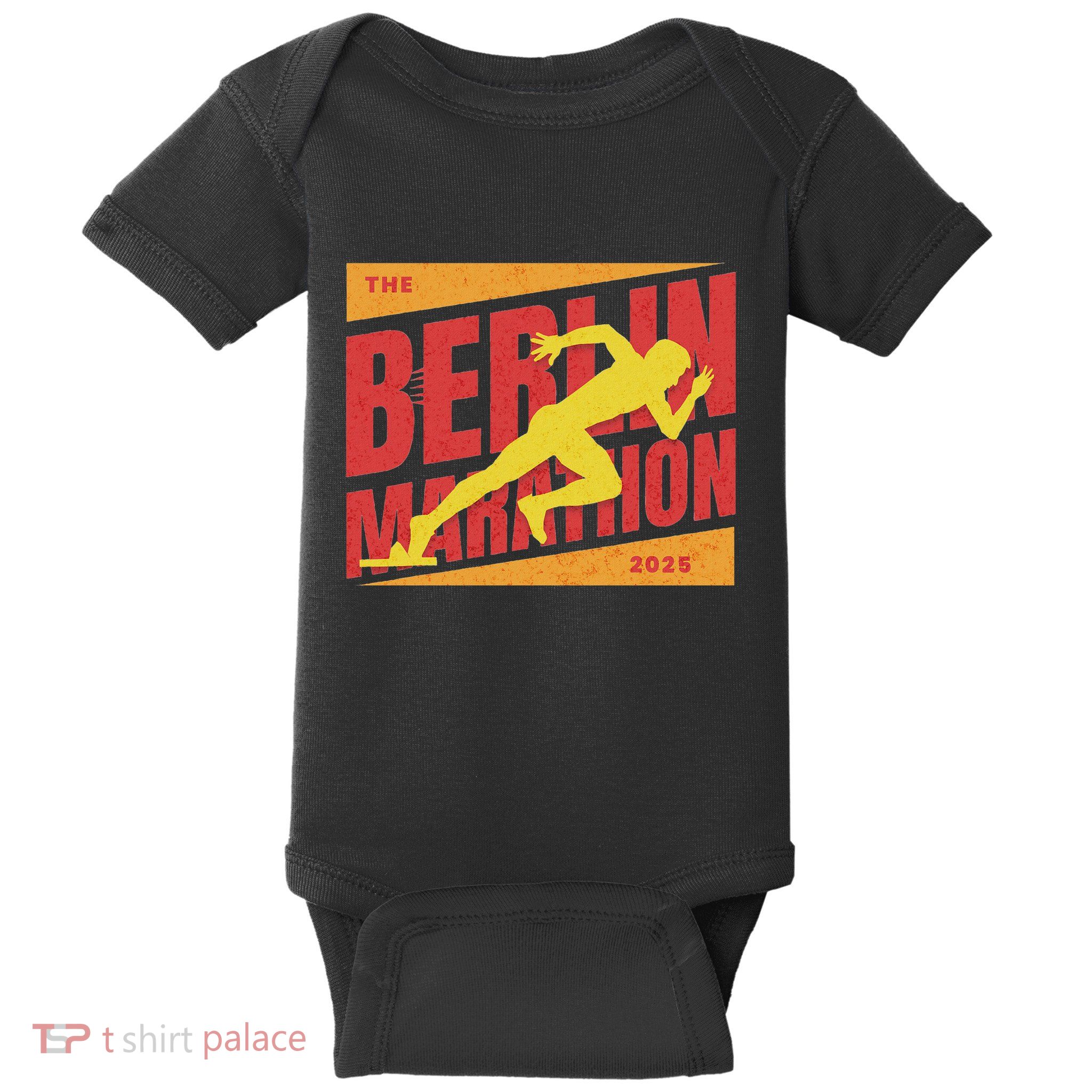 German Marathon 2025 And Berlin Germany Running Marathoner Baby Bodysuit