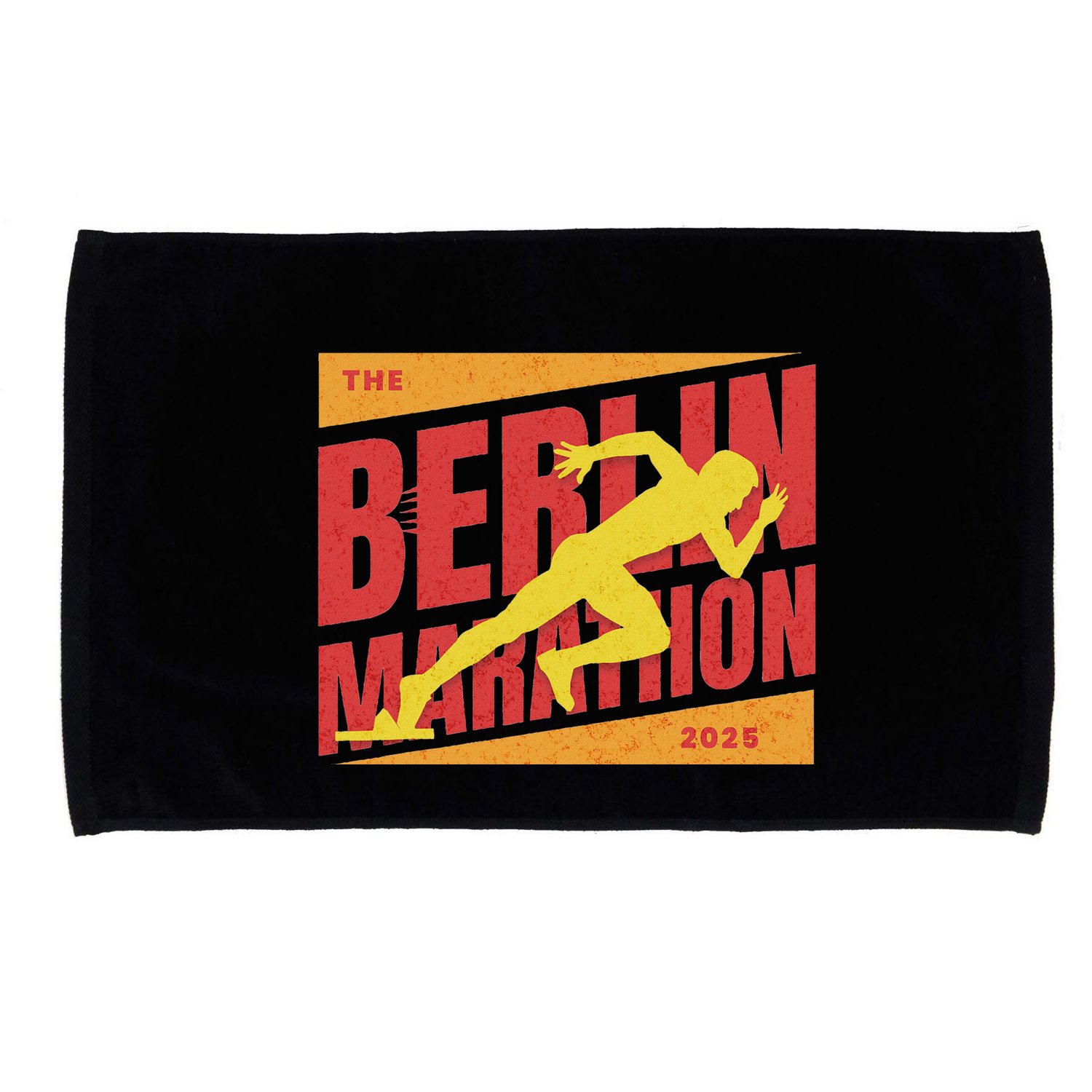German Marathon 2025 And Berlin Germany Running Marathoner Microfiber Hand Towel