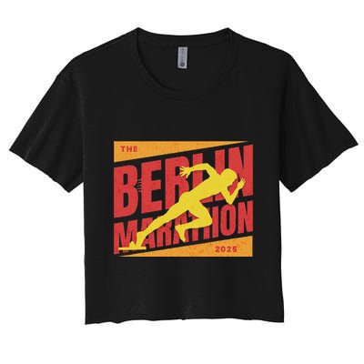 German Marathon 2025 And Berlin Germany Running Marathoner Crop Top