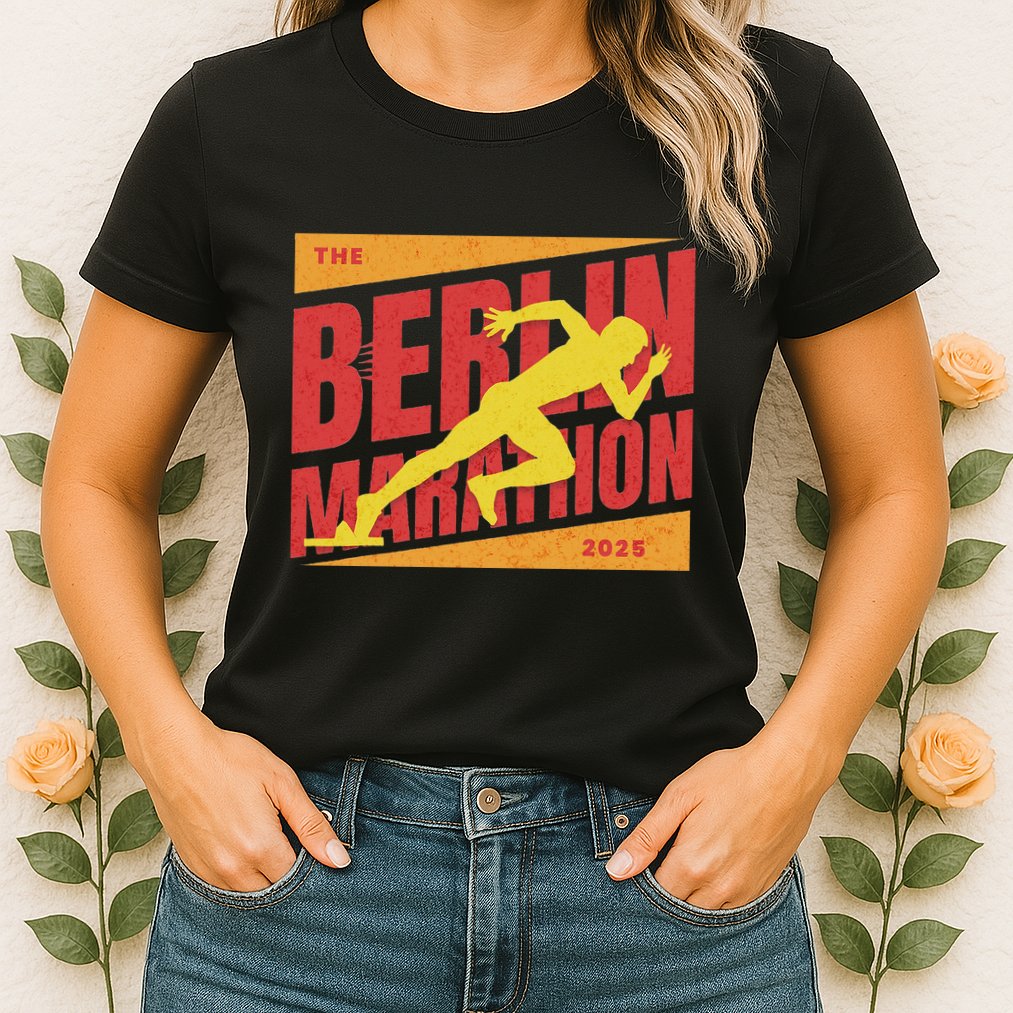 German Marathon 2025 And Berlin Germany Running Marathoner Womens T-Shirt