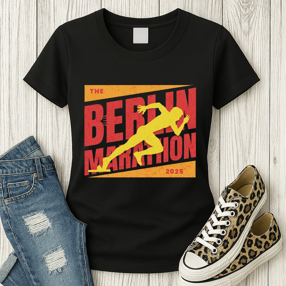 German Marathon 2025 And Berlin Germany Running Marathoner Womens T-Shirt