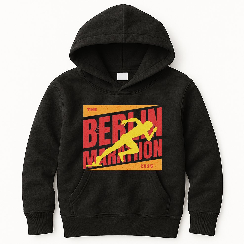 German Marathon 2025 And Berlin Germany Running Marathoner Kids Hoodie