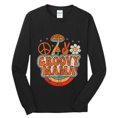 Groovy Mama 70s Aesthetic Nostalgia 1970S Retro Mom Tall Long Sleeve T-Shirt