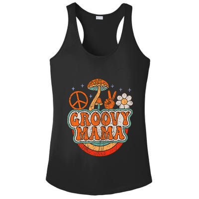 Groovy Mama 70s Aesthetic Nostalgia 1970S Retro Mom Ladies PosiCharge Competitor Racerback Tank