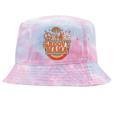 Groovy Mama 70s Aesthetic Nostalgia 1970S Retro Mom Tie-Dyed Bucket Hat