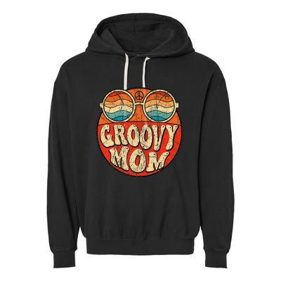 Groovy Mom 70s Aesthetic Nostalgia 1970S Garment-Dyed Fleece Hoodie