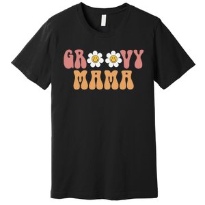 Groovy Mama 70s Aesthetic Design Premium T-Shirt