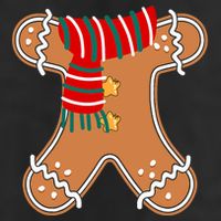 Gingerbread Man Adult Cookie Costume 7 Panel Mesh Trucker Snapback Hat