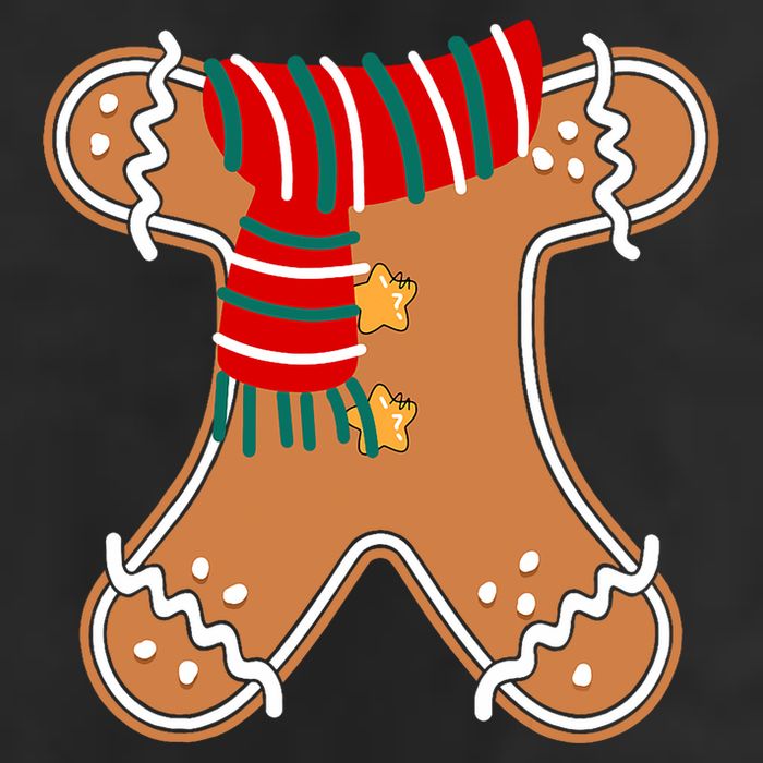 Gingerbread Man Adult Cookie Costume 7 Panel Mesh Trucker Snapback Hat