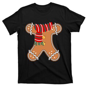 Gingerbread Man Adult Cookie Costume T-Shirt