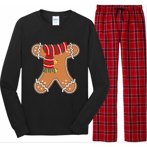 Gingerbread Man Adult Cookie Costume Long Sleeve Pajama Set