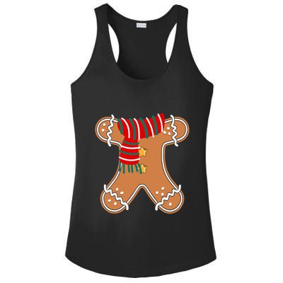 Gingerbread Man Adult Cookie Costume Ladies PosiCharge Competitor Racerback Tank