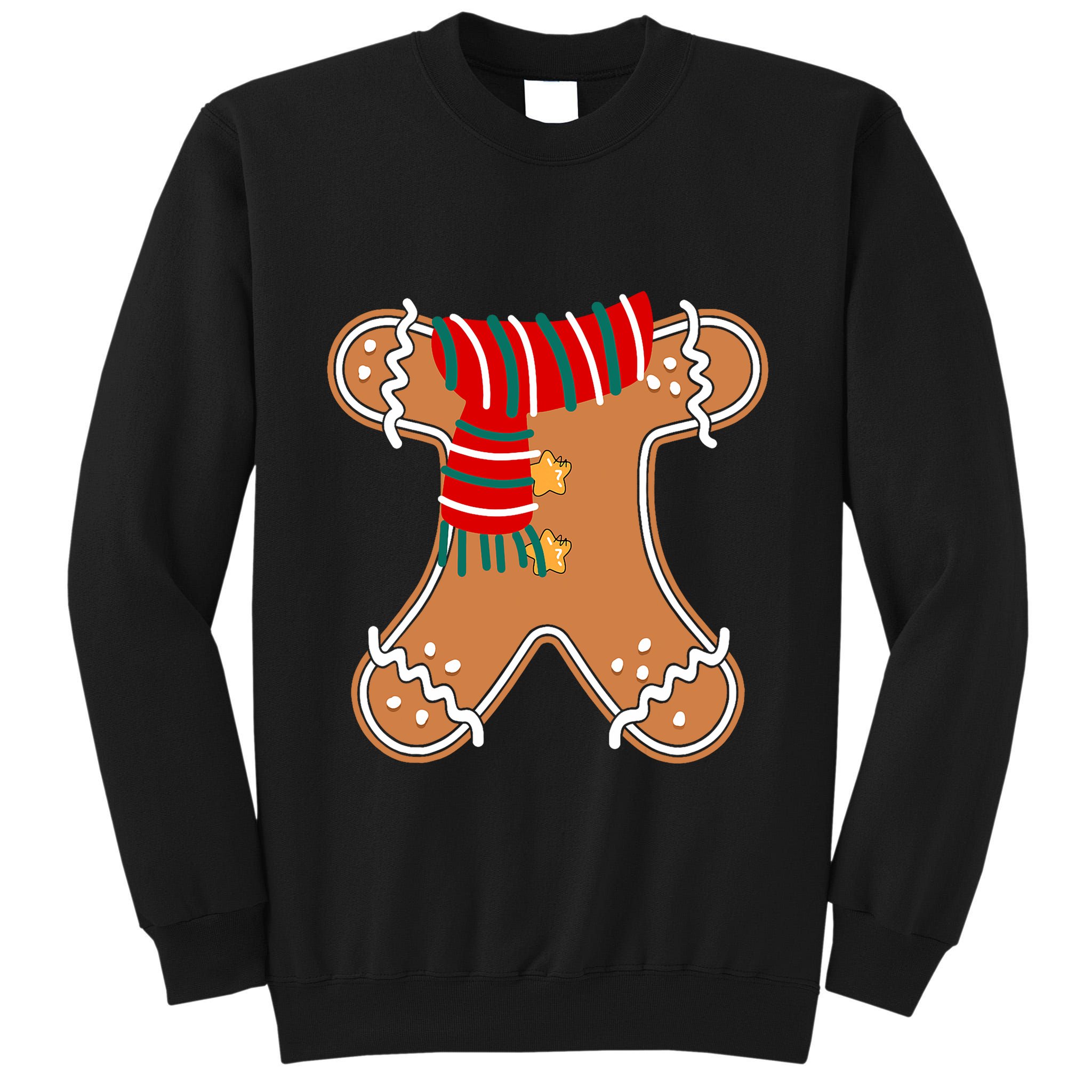 Gingerbread Man Adult Cookie Costume Tall Sweatshirt