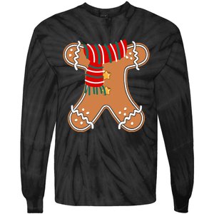 Gingerbread Man Adult Cookie Costume Tie-Dye Long Sleeve Shirt