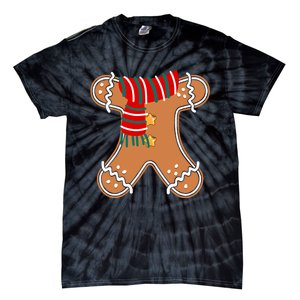 Gingerbread Man Adult Cookie Costume Tie-Dye T-Shirt