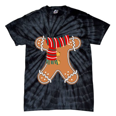 Gingerbread Man Adult Cookie Costume Tie-Dye T-Shirt