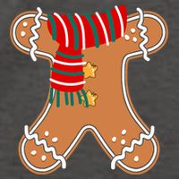 Gingerbread Man Adult Cookie Costume Vector Backpack