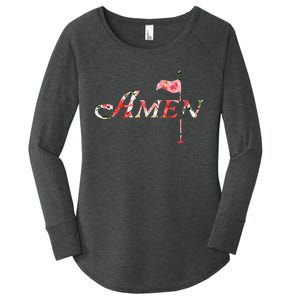 Golf Masters Amen Azalea Women's Perfect Tri Tunic Long Sleeve Shirt