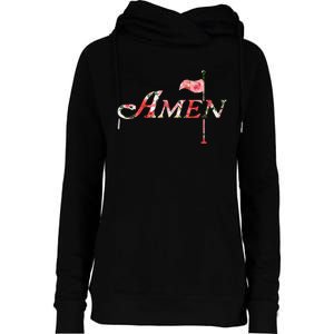 Golf Masters Amen Azalea Womens Funnel Neck Pullover Hood