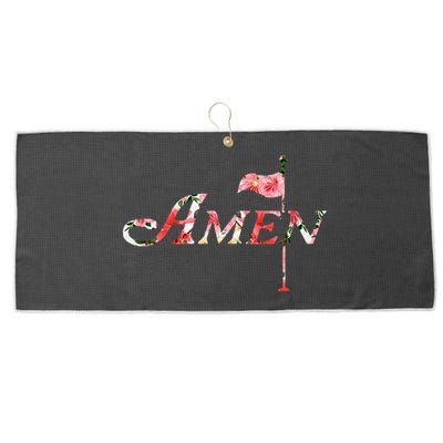 Golf Masters Amen Azalea Large Microfiber Waffle Golf Towel