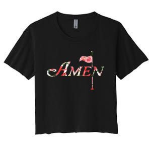 Golf Masters Amen Azalea Women's Crop Top Tee