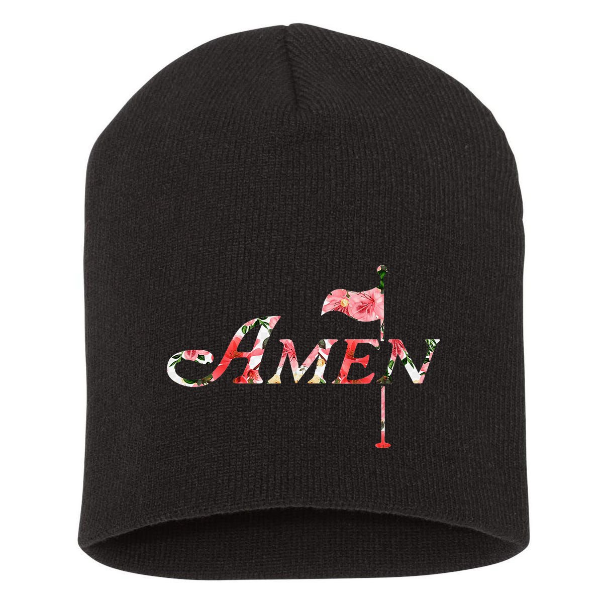 Golf Masters Amen Azalea Short Acrylic Beanie