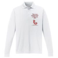 Getting Myself A Little Treat Performance Long Sleeve Polo