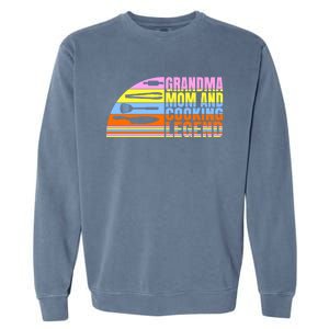 Grandma Mom And Cooking Legend Cook Cooking And Chef Gift Garment-Dyed Sweatshirt