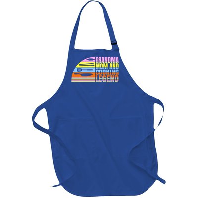 Grandma Mom And Cooking Legend Cook Cooking And Chef Gift Full-Length Apron With Pockets