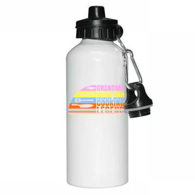 Grandma Mom And Cooking Legend Cook Cooking And Chef Gift Aluminum Water Bottle