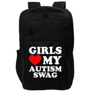 GirlsLove My Autism Swag Funny Autistic Boy Gifts Awareness Impact Tech Backpack