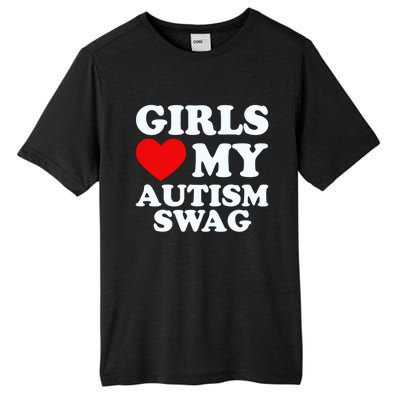 GirlsLove My Autism Swag Funny Autistic Boy Gifts Awareness Tall Fusion ChromaSoft Performance T-Shirt