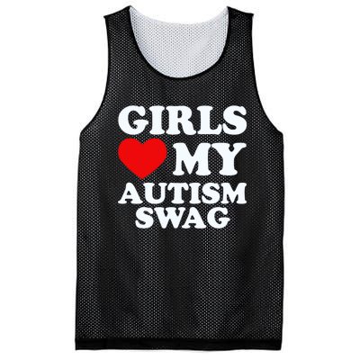 GirlsLove My Autism Swag Funny Autistic Boy Gifts Awareness Mesh Reversible Basketball Jersey Tank