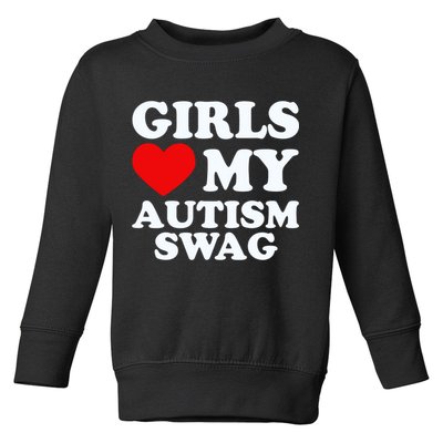 GirlsLove My Autism Swag Funny Autistic Boy Gifts Awareness Toddler Sweatshirt