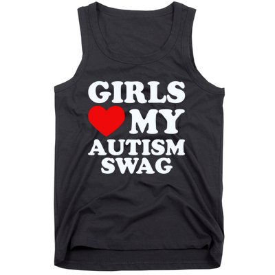 GirlsLove My Autism Swag Funny Autistic Boy Gifts Awareness Tank Top