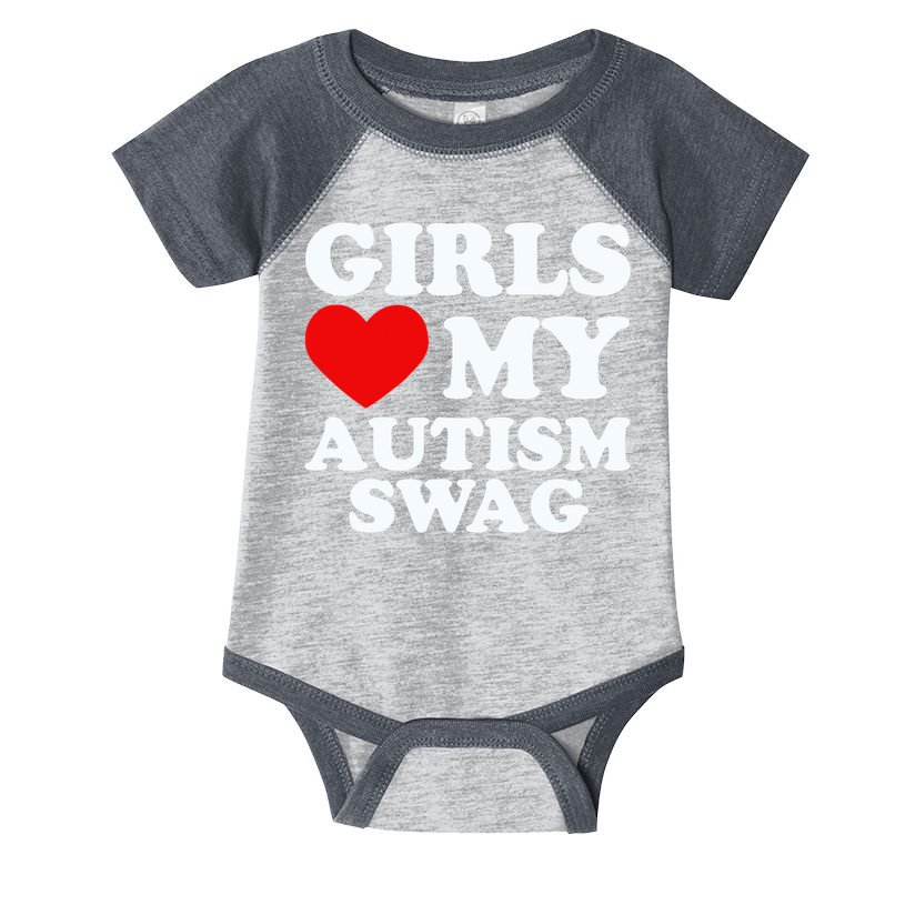 GirlsLove My Autism Swag Funny Autistic Boy Gifts Awareness Infant Baby Jersey Bodysuit