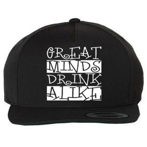 Great Minds Alike Funny Ing Gift Wool Snapback Cap