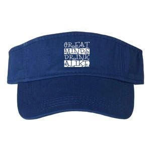 Great Minds Alike Funny Ing Gift Valucap Bio-Washed Visor