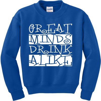 Great Minds Alike Funny Ing Gift Kids Sweatshirt