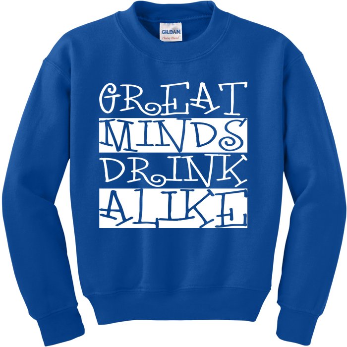 Great Minds Alike Funny Ing Gift Kids Sweatshirt