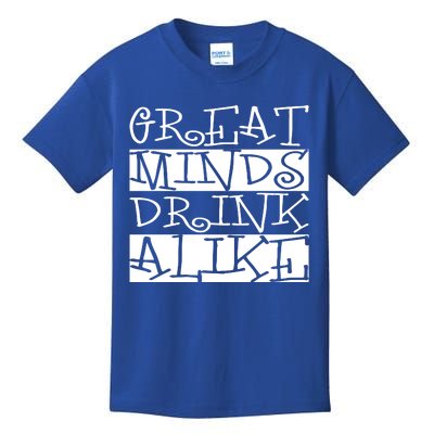 Great Minds Alike Funny Ing Gift Kids T-Shirt