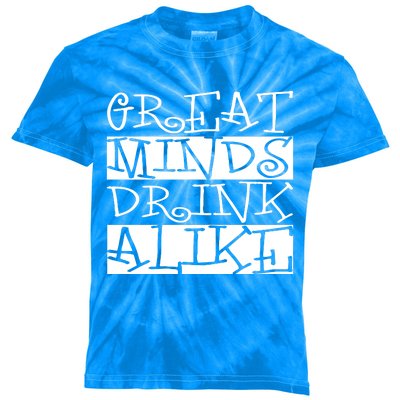 Great Minds Alike Funny Ing Gift Kids Tie-Dye T-Shirt