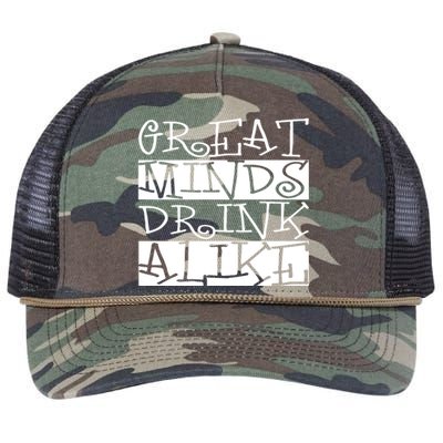 Great Minds Alike Funny Ing Gift Retro Rope Trucker Hat Cap