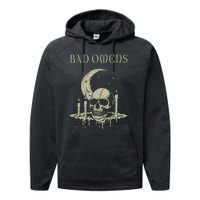 Graphic Moths And Skulls Classic Bad Personalized 70s Omens Performance Fleece Hoodie