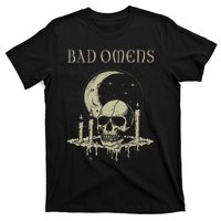 Graphic Moths And Skulls Classic Bad Personalized 70s Omens T-Shirt